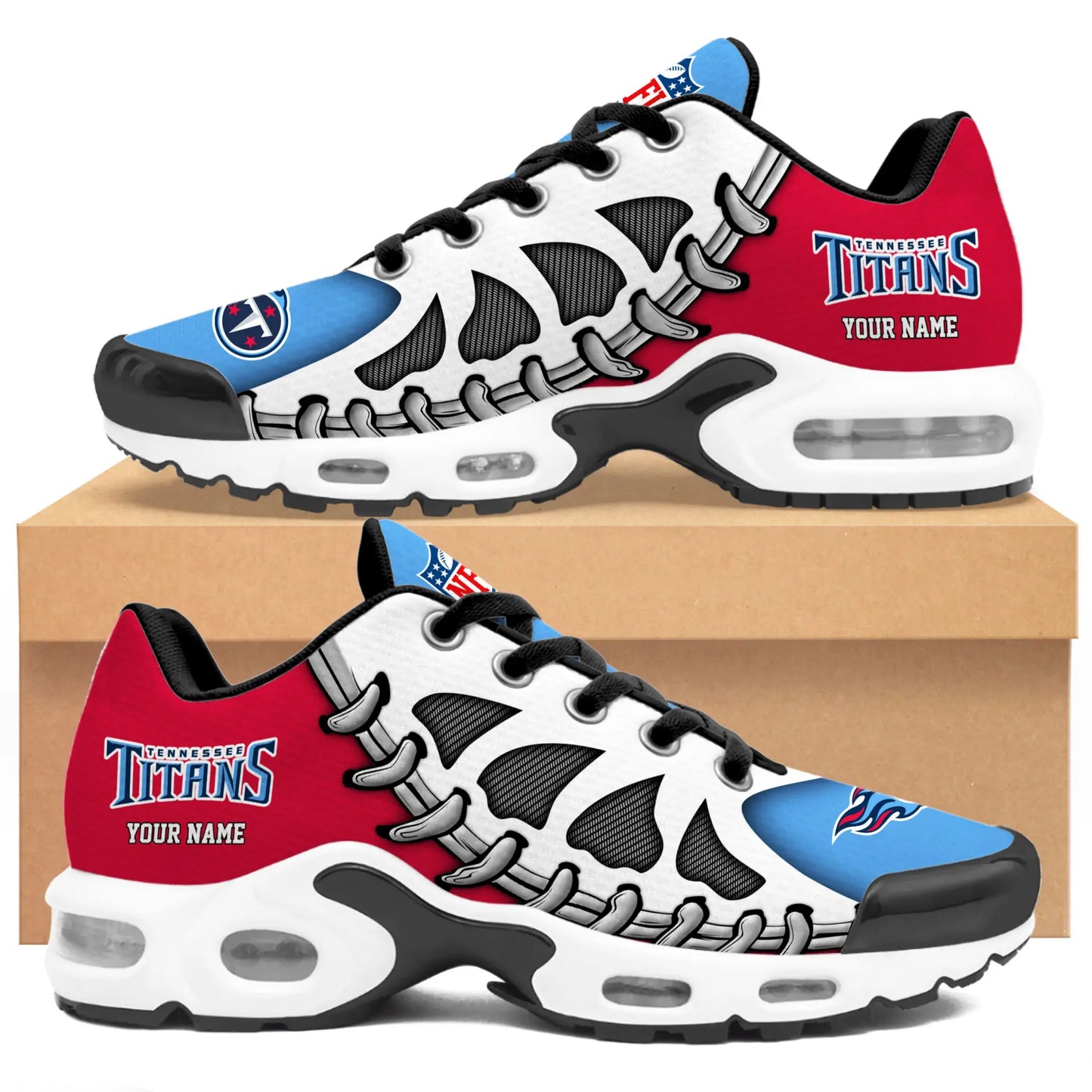 Tennessee Titans | Premium NFL Custom Air Max Shoes for Fans NY – HuddleStyle.com - Image 4