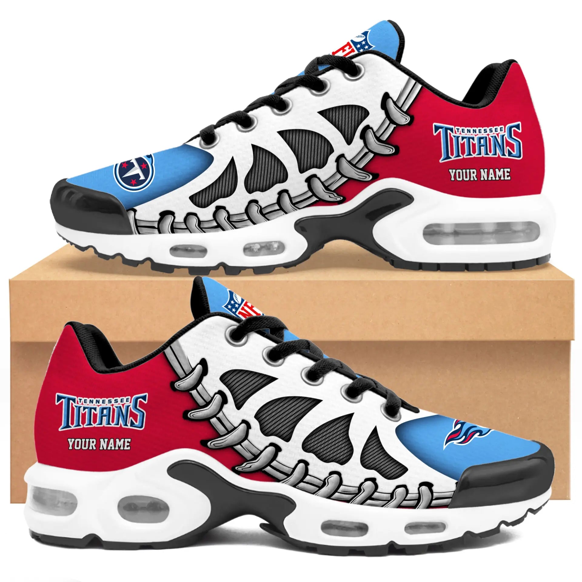 Tennessee Titans | Premium NFL Custom Air Max Shoes for Fans NY – HuddleStyle.com - Image 4