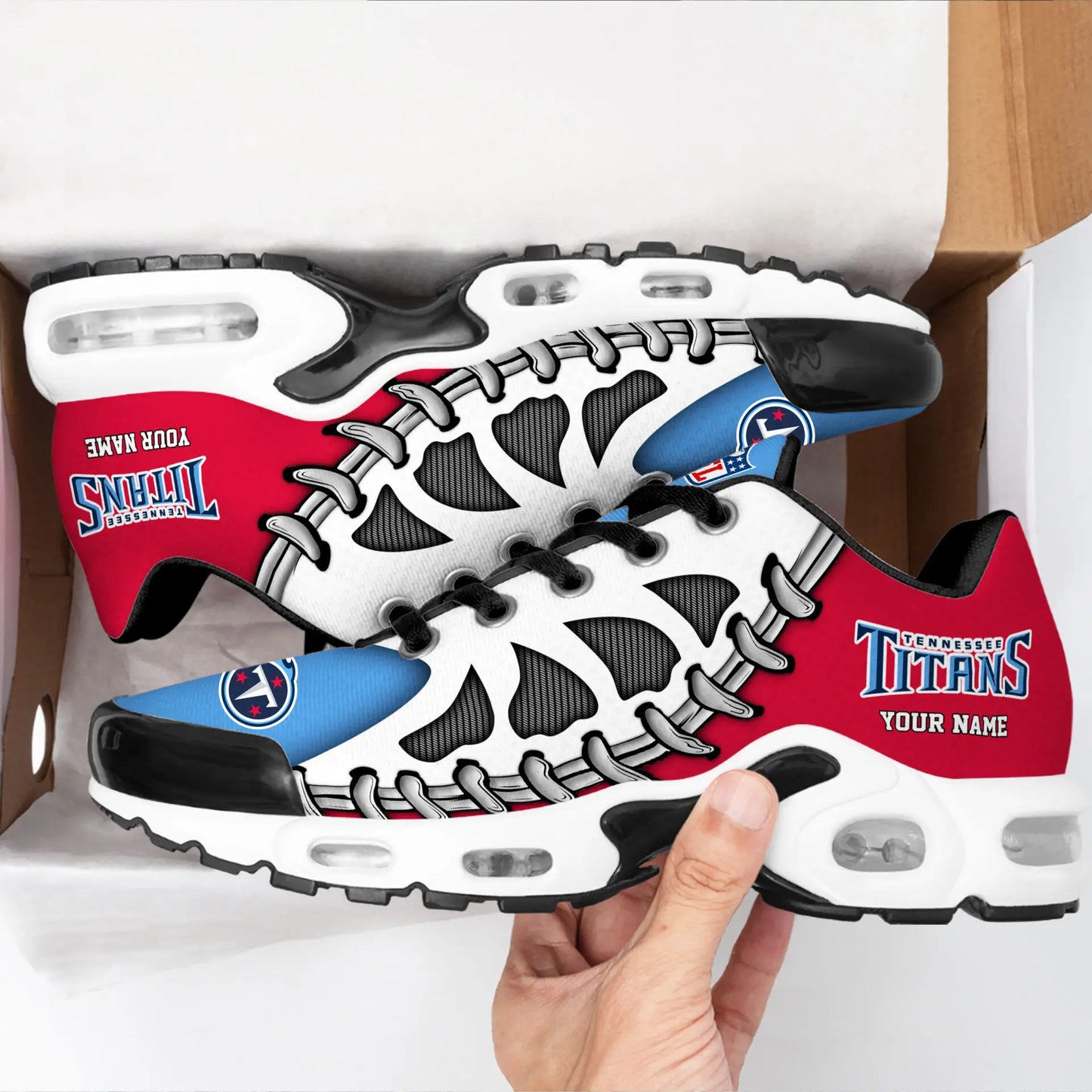 Tennessee Titans | Premium NFL Custom Air Max Shoes for Fans NY – HuddleStyle.com - Image 2