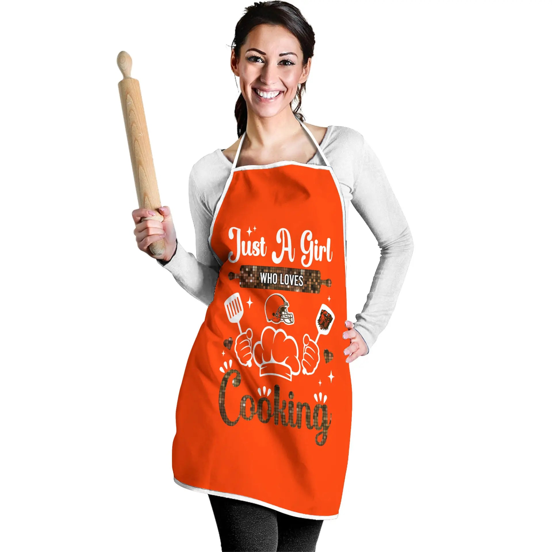 Cleveland Browns | Premium NFL Cooking Queen Apron NY – HuddleStyle.com - Image 2