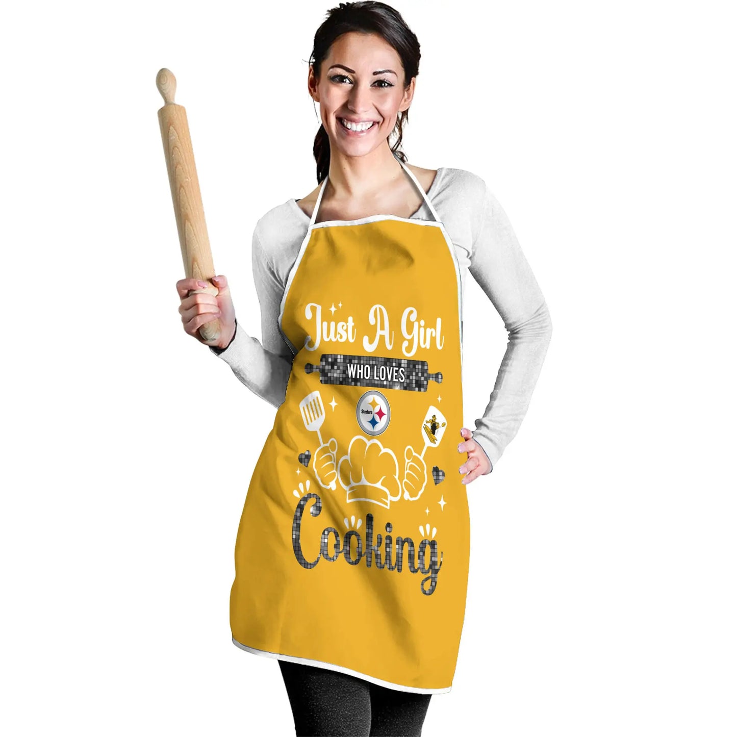 Pittsburgh Steelers | Premium NFL Cooking Queen Apron NY – HuddleStyle.com - Image 2