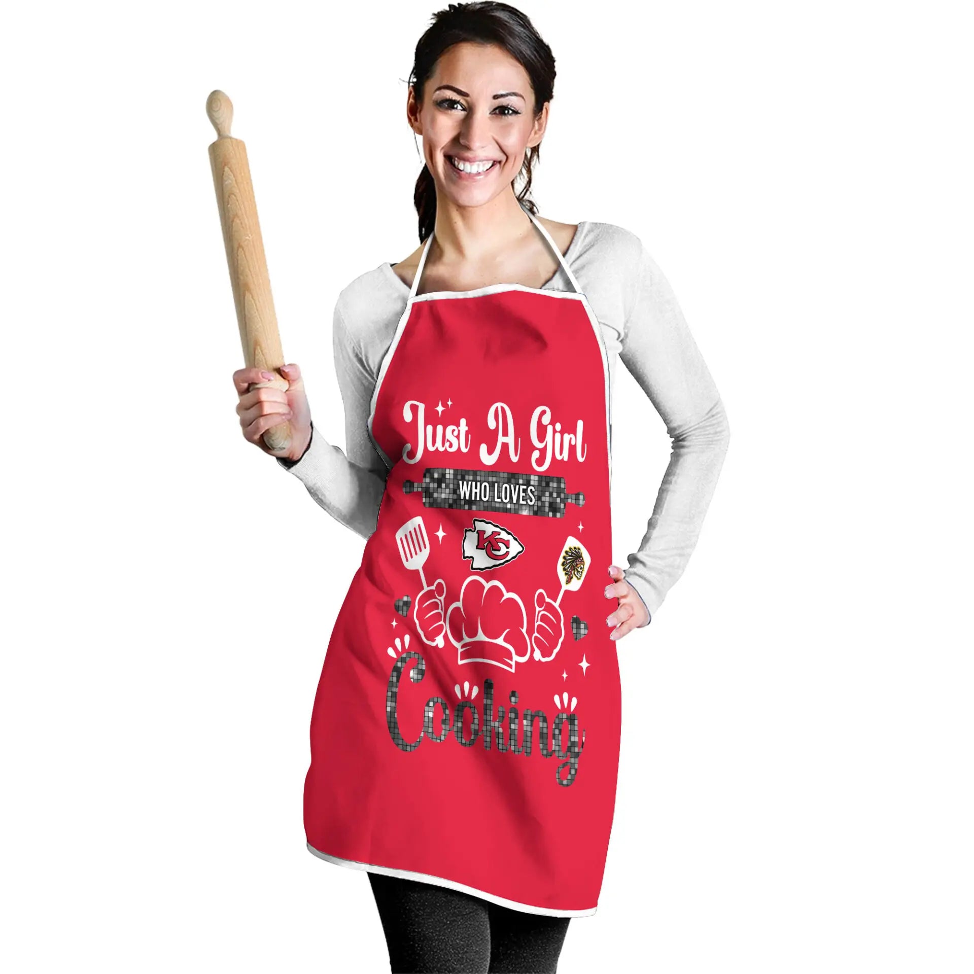Kansas City Chiefs | Premium NFL Cooking Queen Apron NY – HuddleStyle.com - Image 2