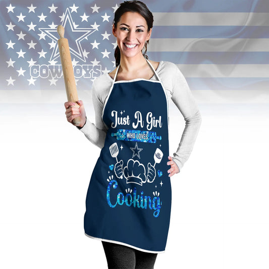 Dallas Cowboys | Premium NFL Cooking Queen Apron NY – HuddleStyle.com - Main