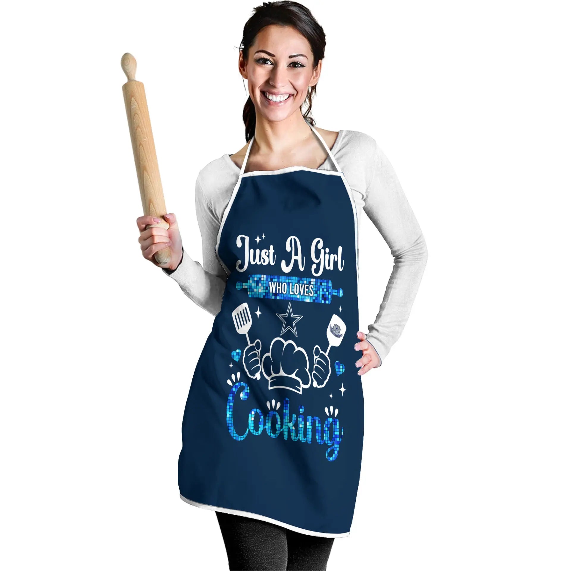 Dallas Cowboys | Premium NFL Cooking Queen Apron NY – HuddleStyle.com - Image 2