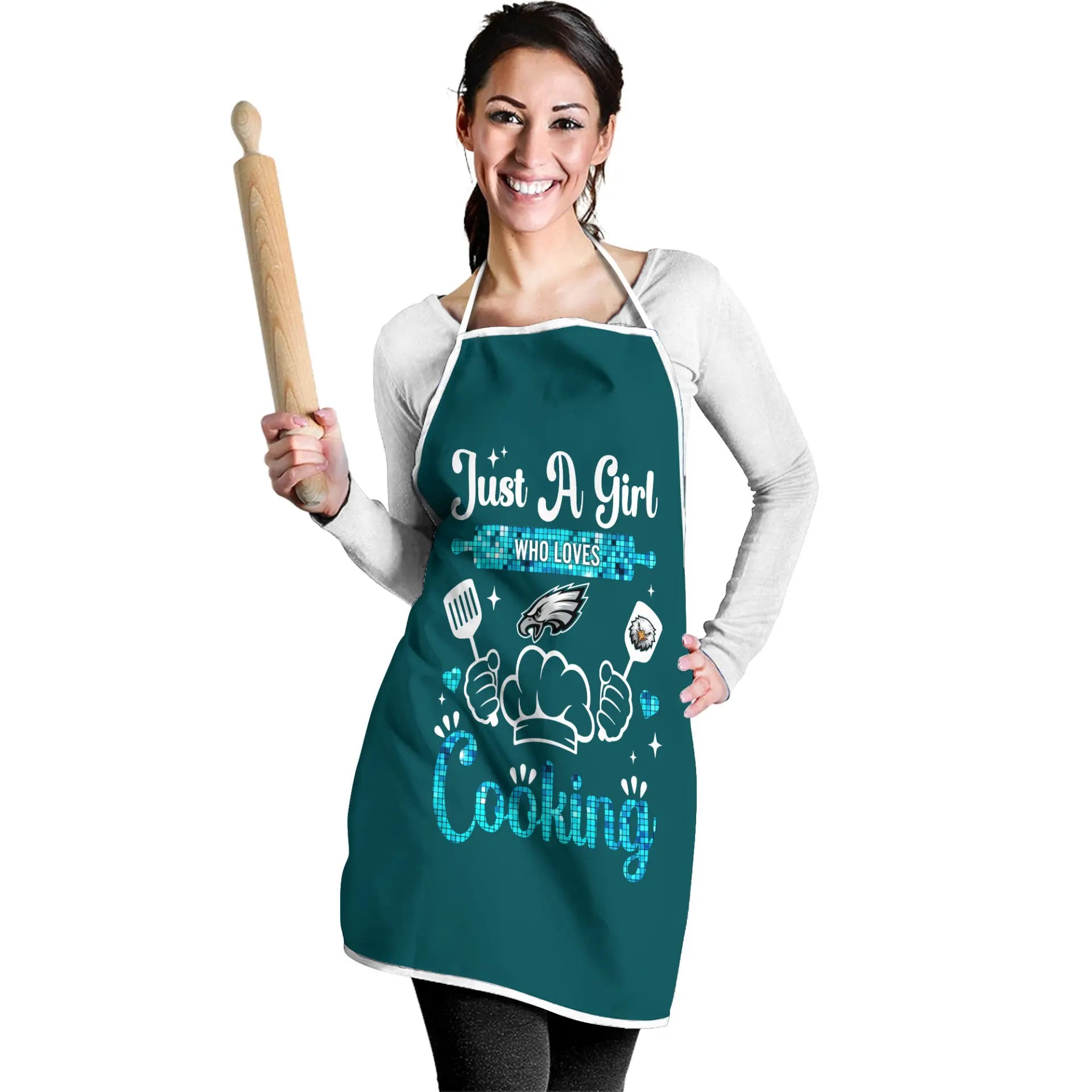 Philadelphia Eagles | Premium NFL Cooking Queen Apron NY – HuddleStyle.com - Image 2
