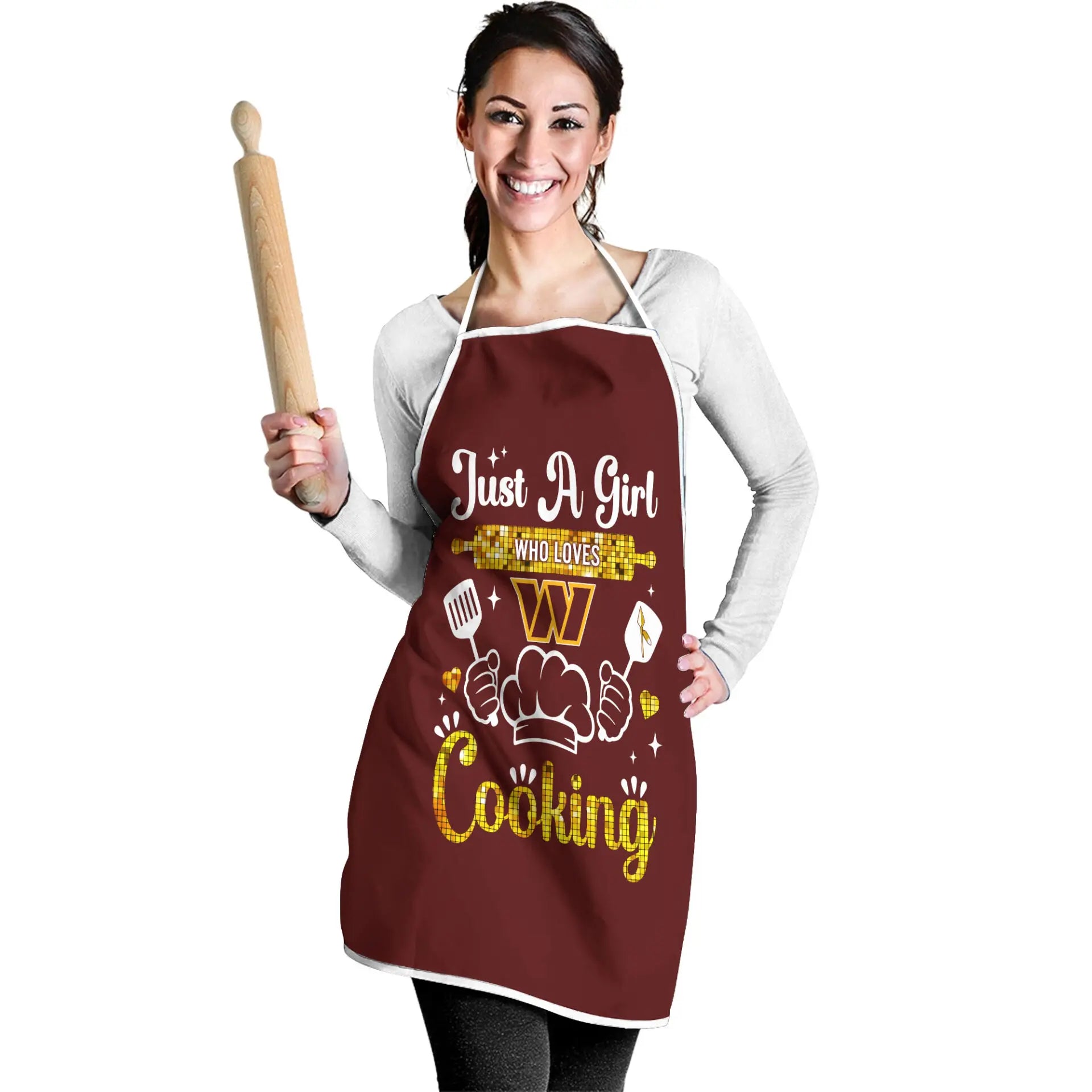Washington Commanders | Premium NFL Cooking Queen Apron NY – HuddleStyle.com - Image 2