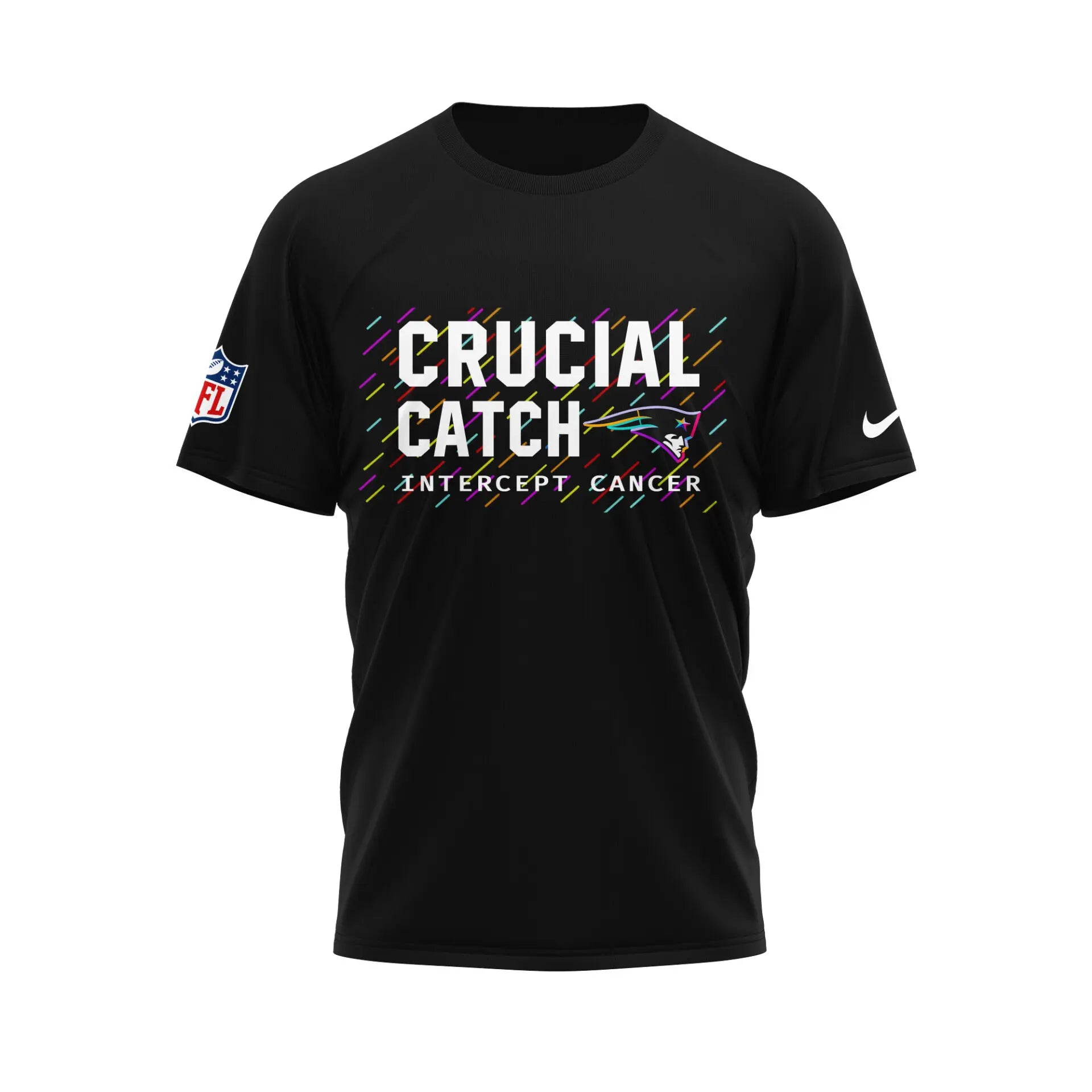 New England Patriots | Premium NFL Crucial Catch 3D Shirt HI – HuddleStyle.com - Image 2