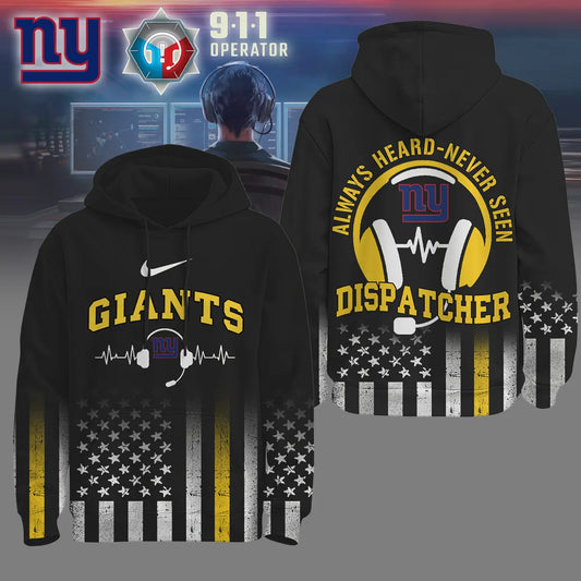 New York Giants | Premium NFL Dispatcher Fan Hoodie – HuddleStyle.com - Main