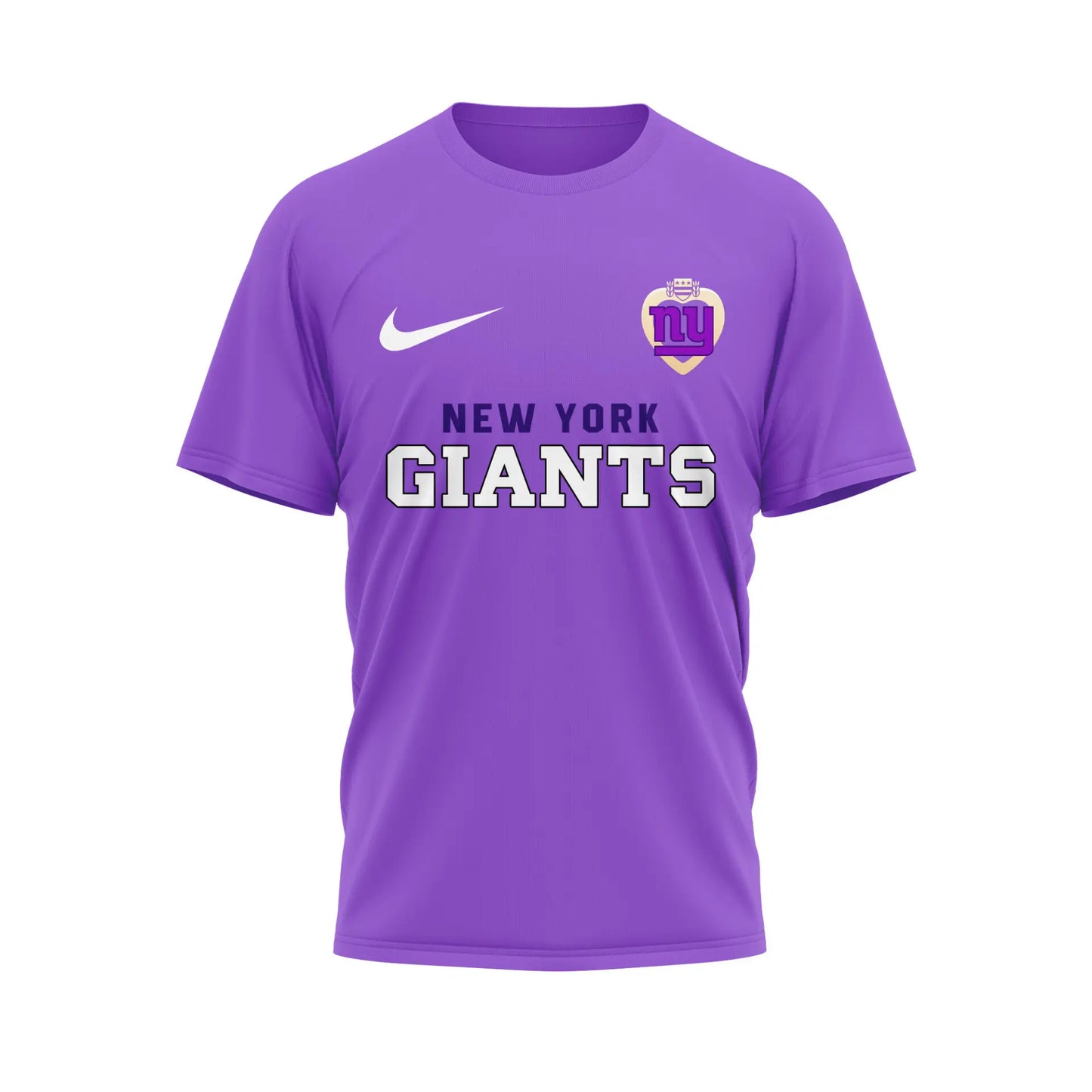 New York Giants | Premium NFL Premium National Purple Heart Day 3D Shirt HI – HuddleStyle.com - Main
