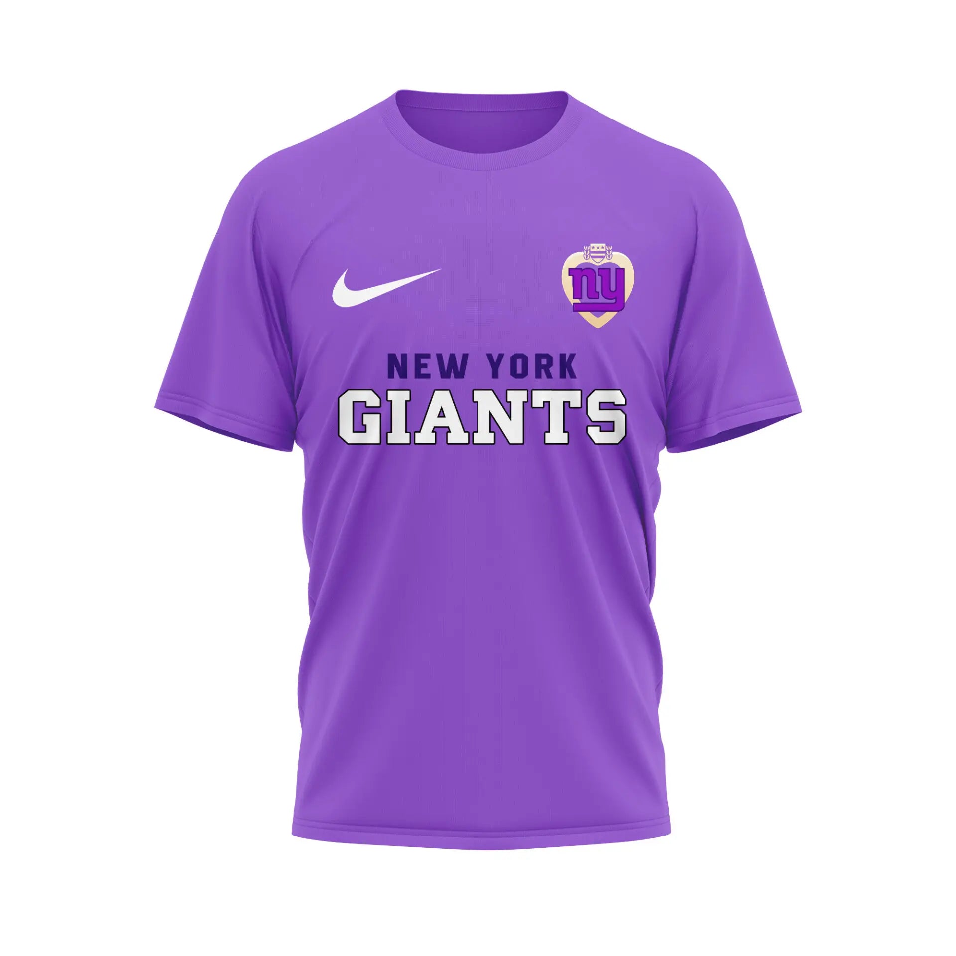 New York Giants | Premium NFL Premium National Purple Heart Day 3D Shirt HI – HuddleStyle.com - Main
