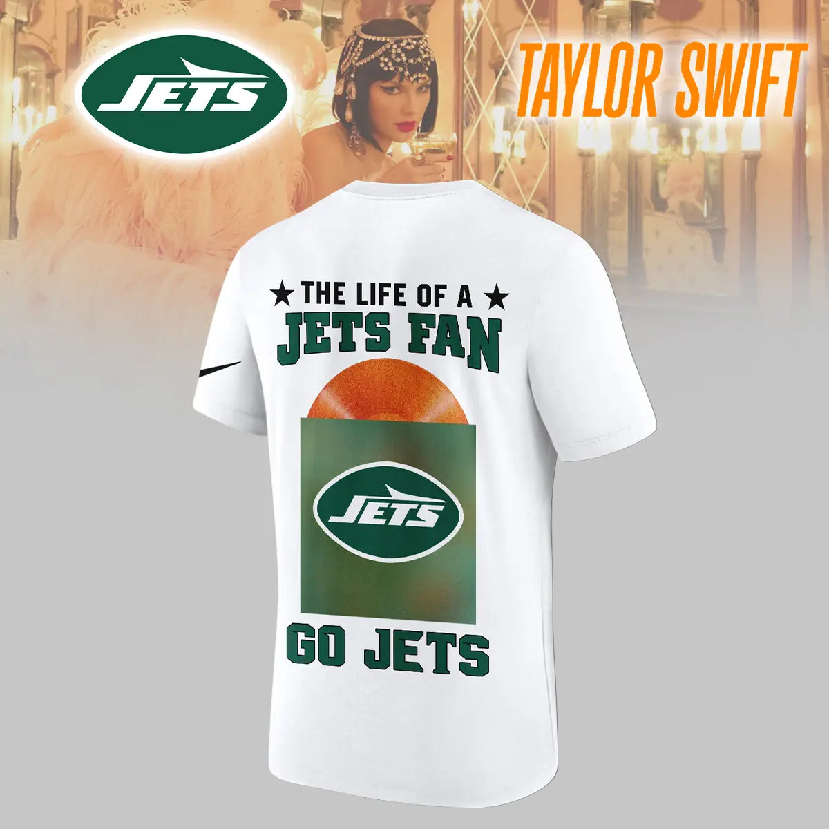 New York Jets | Premium NFL x Taylor Swift 3D Shirt HI – HuddleStyle.com - Image 6