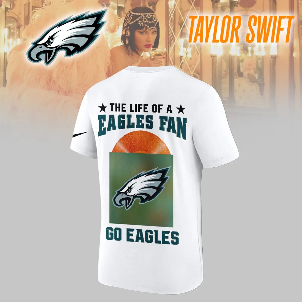 Philadelphia Eagles | Premium NFL x Taylor Swift 3D Shirt HI – HuddleStyle.com - Image 6