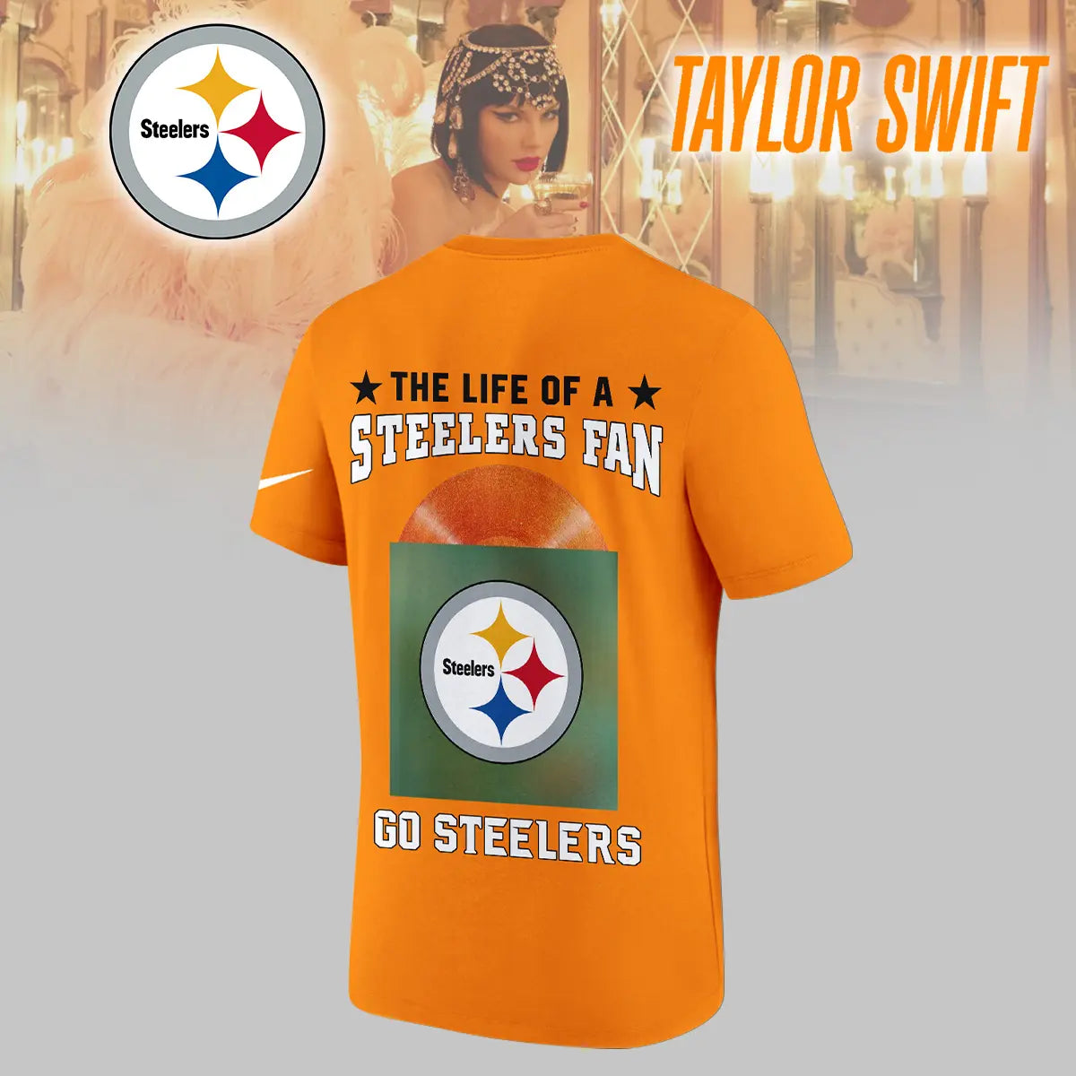 Pittsburgh Steelers | Premium NFL x Taylor Swift 3D Shirt HI – HuddleStyle.com - Image 2