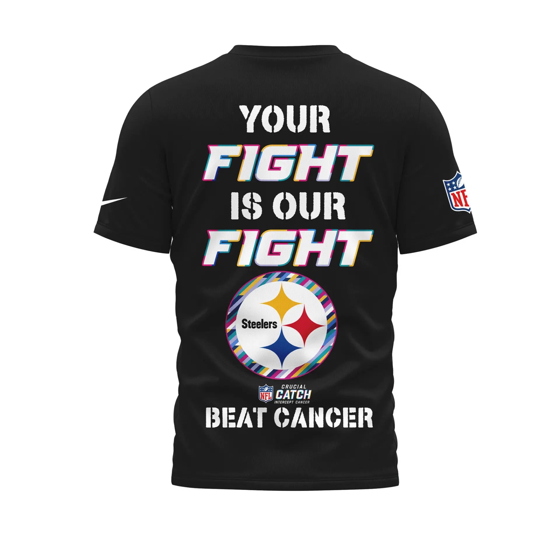 Pittsburgh Steelers | Premium NFL Crucial Catch 3D Shirt HI – HuddleStyle.com - Image 3