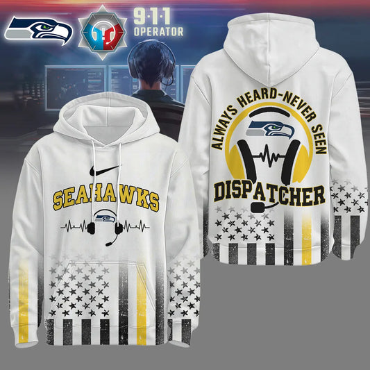 Seattle Seahawks | Premium NFL Dispatcher Fan Hoodie – HuddleStyle.com - Main