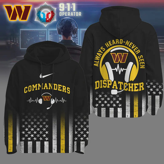 Washington Commanders | Premium NFL Dispatcher Fan Hoodie – HuddleStyle.com - Main