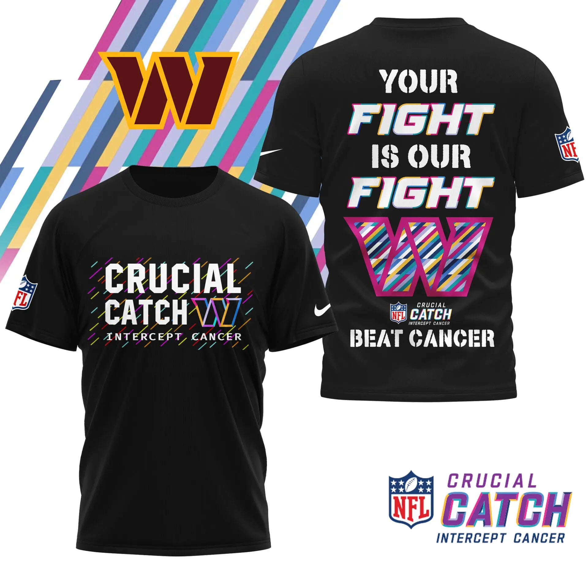 Washington Commanders | Premium NFL Crucial Catch 3D Shirt HI – HuddleStyle.com - Image 2