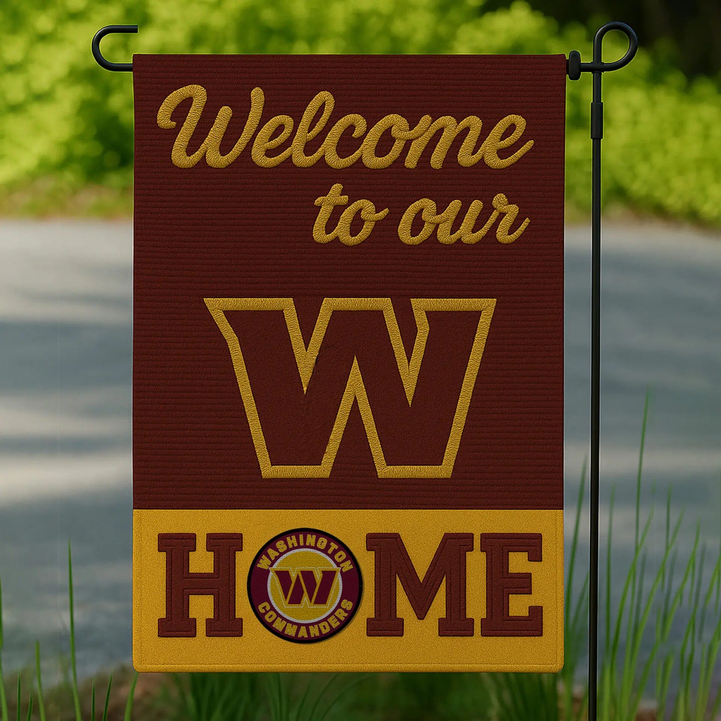 Washington Commanders | Premium NFL Welcome Home Flag HI – HuddleStyle.com - Main