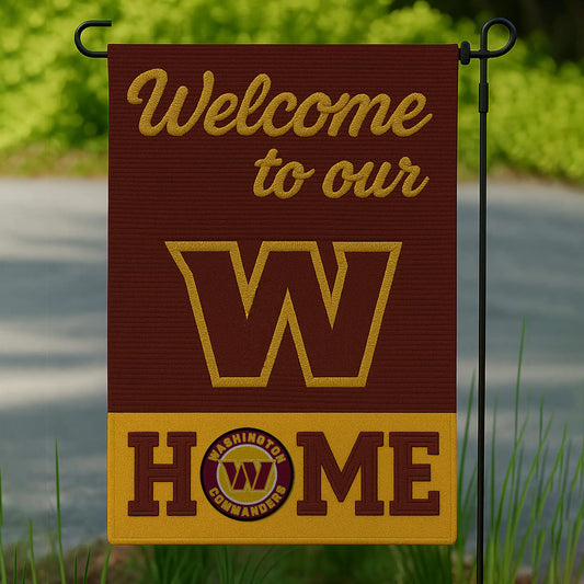 Washington Commanders | Premium NFL Welcome Home Flag HI – HuddleStyle.com - Main