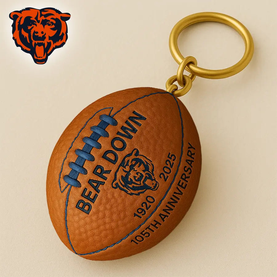 Chicago Bears | Premium NFL Anniversary Keychain – HuddleStyle.com - Image 3