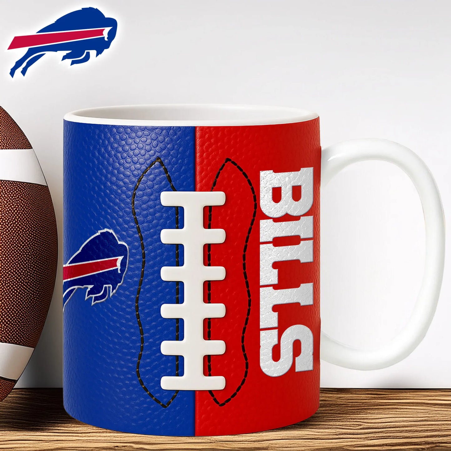 Buffalo Bills | Premium NFL Split Color Ceramic Mug HI – HuddleStyle.com - Main