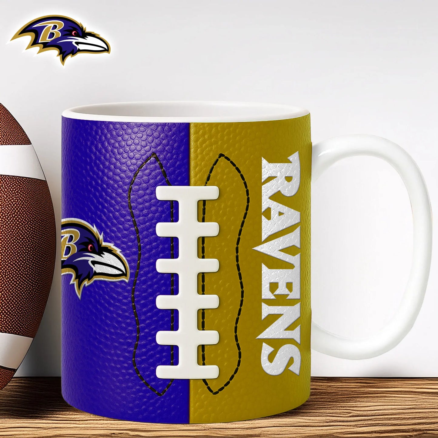 Baltimore Ravens | Premium NFL Split Color Ceramic Mug HI – HuddleStyle.com - Main
