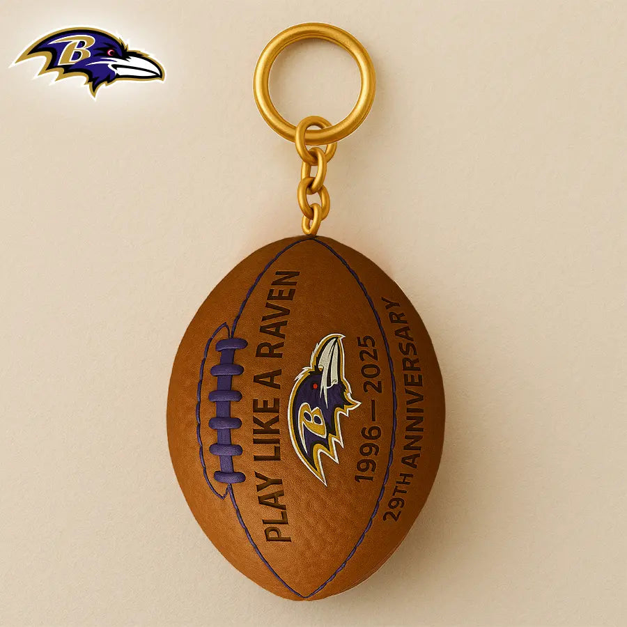 Baltimore Ravens | Premium NFL Anniversary Keychain – HuddleStyle.com - Image 3