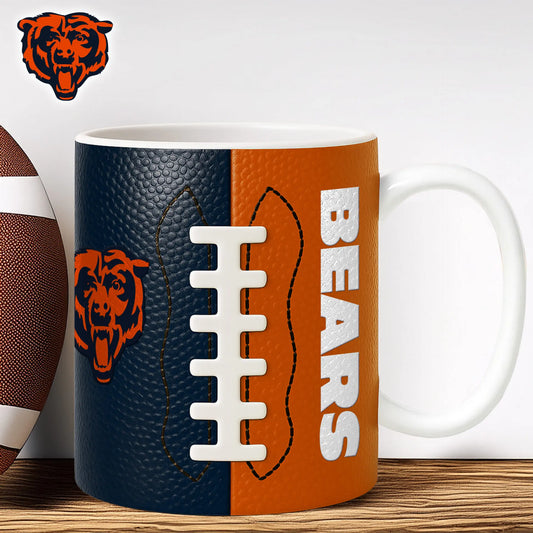 Chicago Bears | Premium NFL Split Color Ceramic Mug HI – HuddleStyle.com - Main