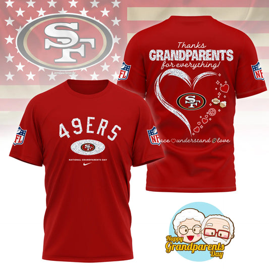 San Francisco 49ers | Premium National Grandparents Day 3D Shirt NY – HuddleStyle.com - Main