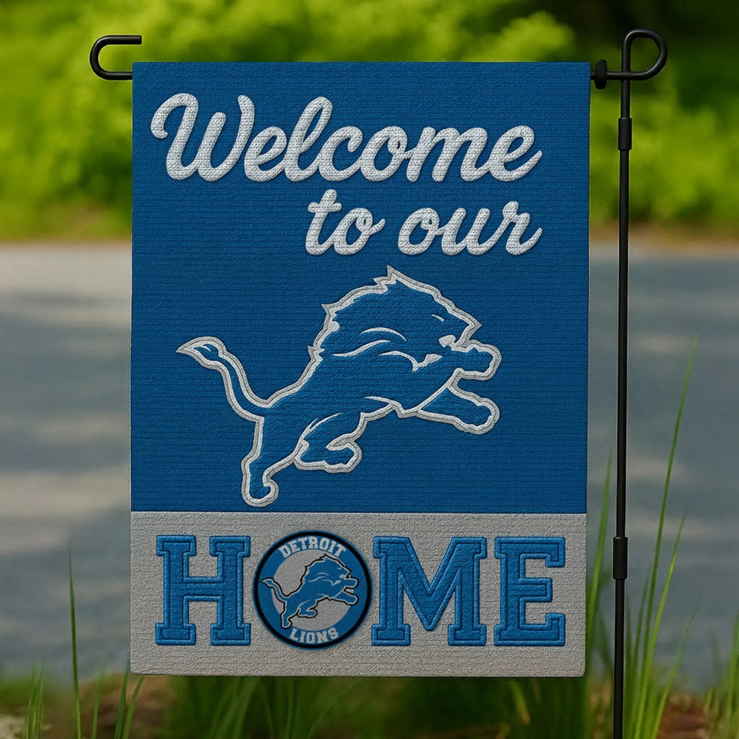 Detroit Lions | Premium NFL Welcome Home Flag HI – HuddleStyle.com - Main