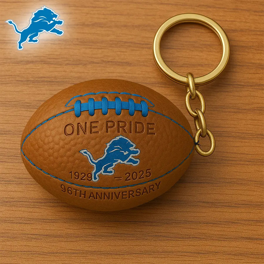 Detroit Lions | Premium NFL Anniversary Keychain – HuddleStyle.com - Main