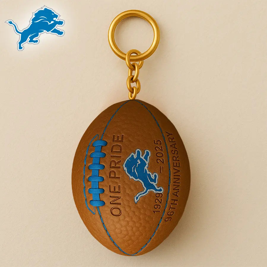 Detroit Lions | Premium NFL Anniversary Keychain – HuddleStyle.com - Image 3