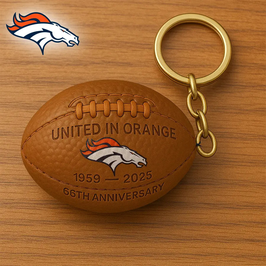 Denver Broncos | Premium NFL Anniversary Keychain – HuddleStyle.com - Main
