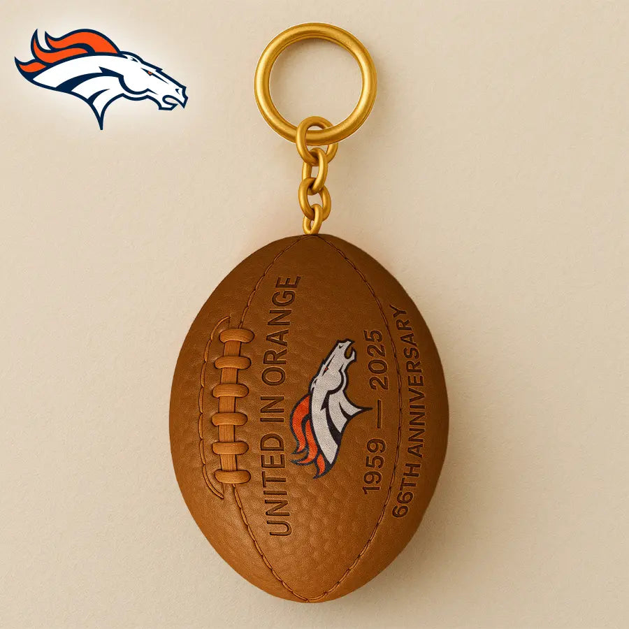 Denver Broncos | Premium NFL Anniversary Keychain – HuddleStyle.com - Image 2