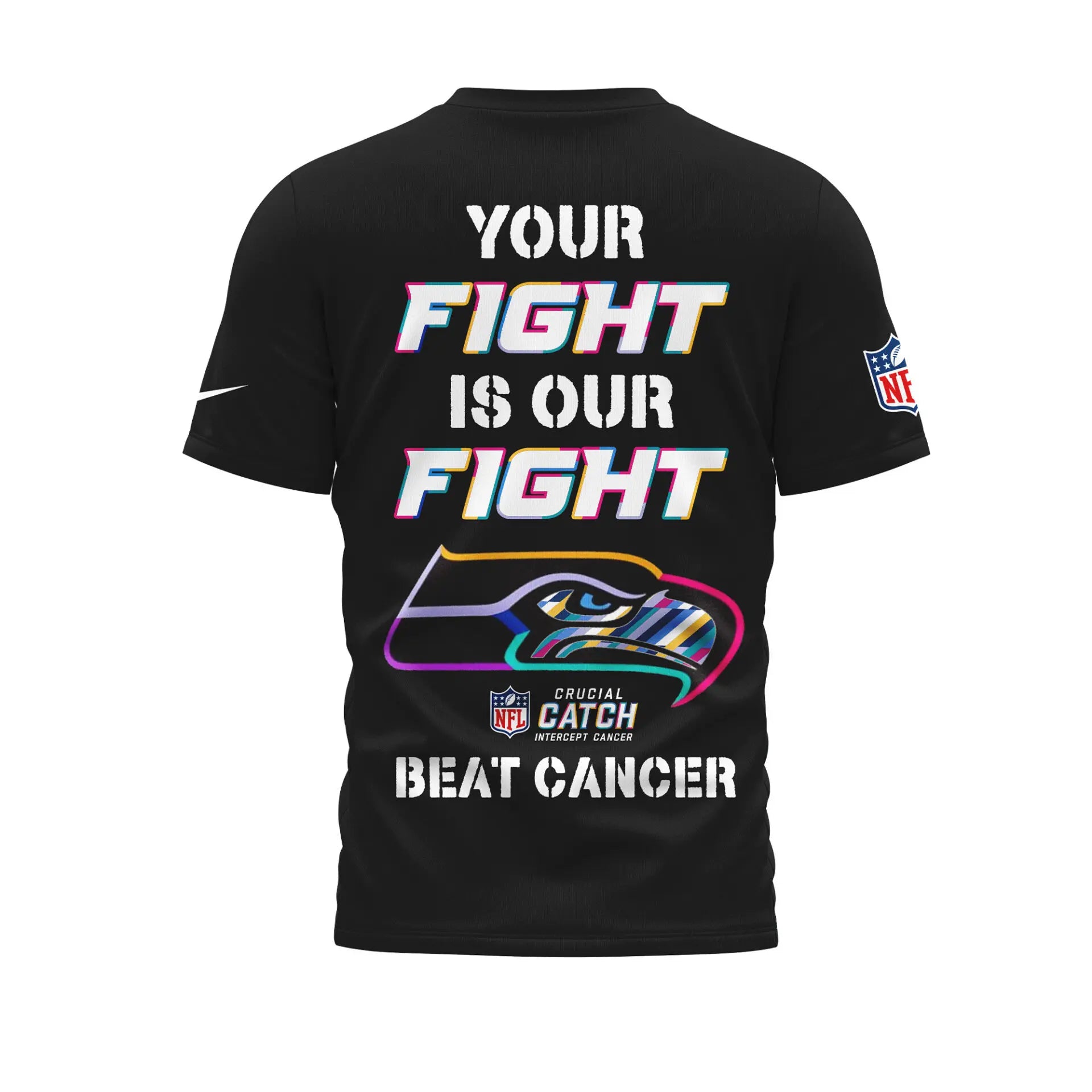 Seattle Seahawks | Premium NFL Crucial Catch 3D Shirt HI – HuddleStyle.com - Main