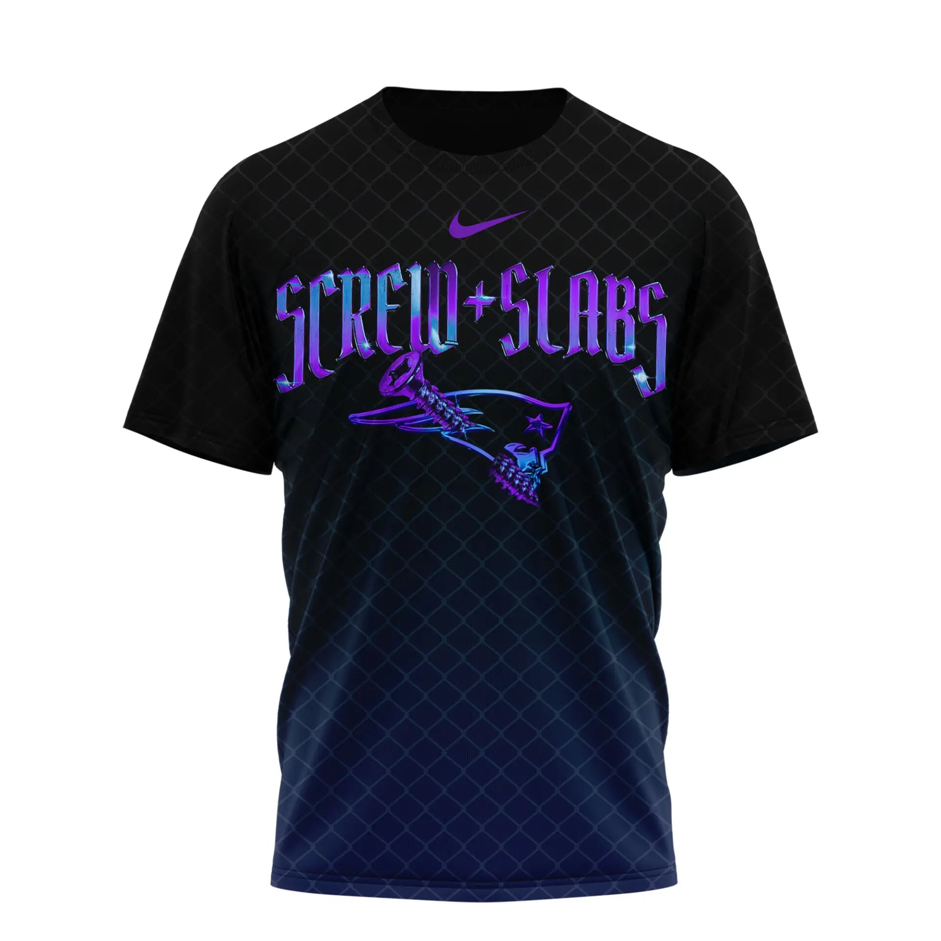 New England Patriots | Premium NFL x DJ Screw 3D Shirt NY – HuddleStyle.com - Main
