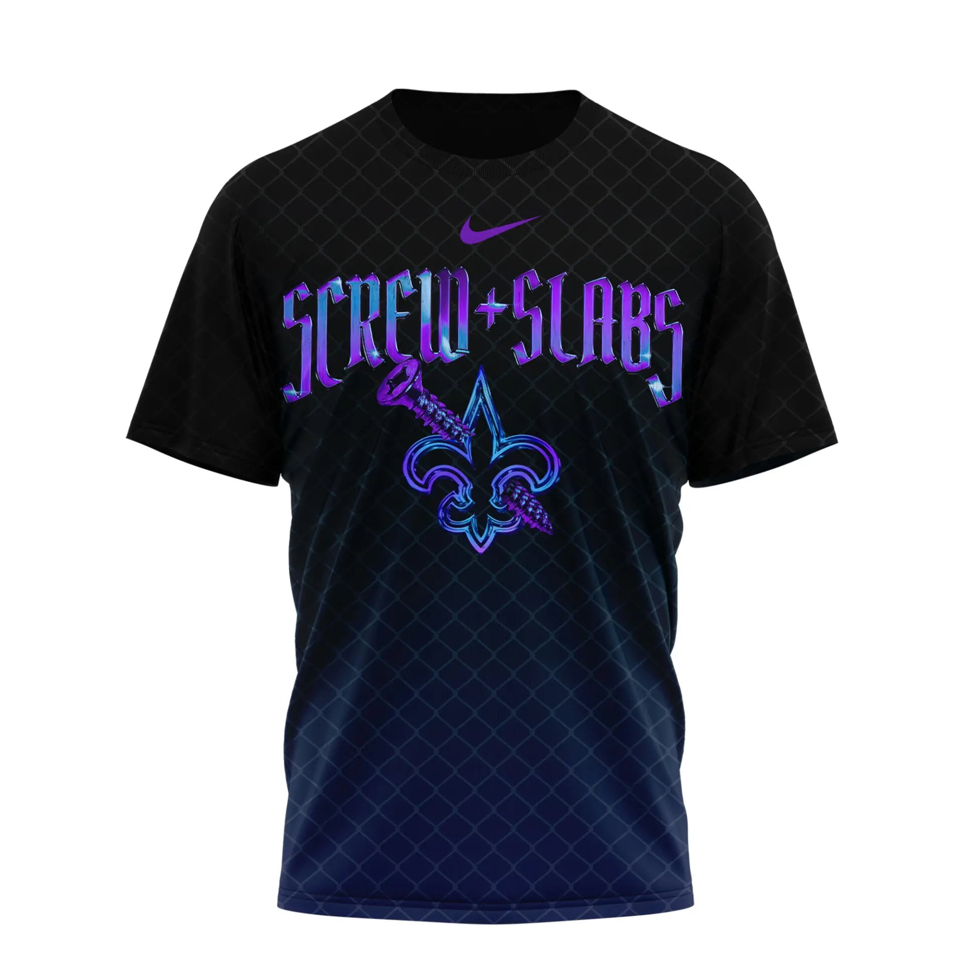New Orleans Saints | Premium NFL x DJ Screw 3D Shirt NY – HuddleStyle.com - Image 2