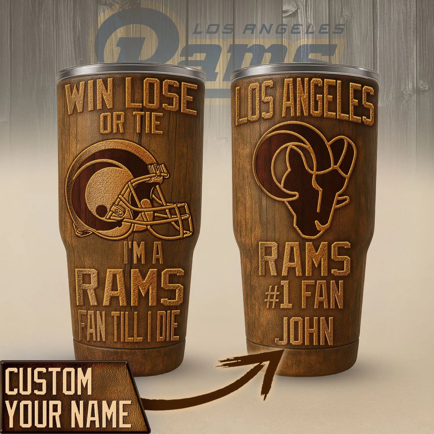 Los Angeles Rams | PREMIUM TUMBLER TD – HuddleStyle.com - Main