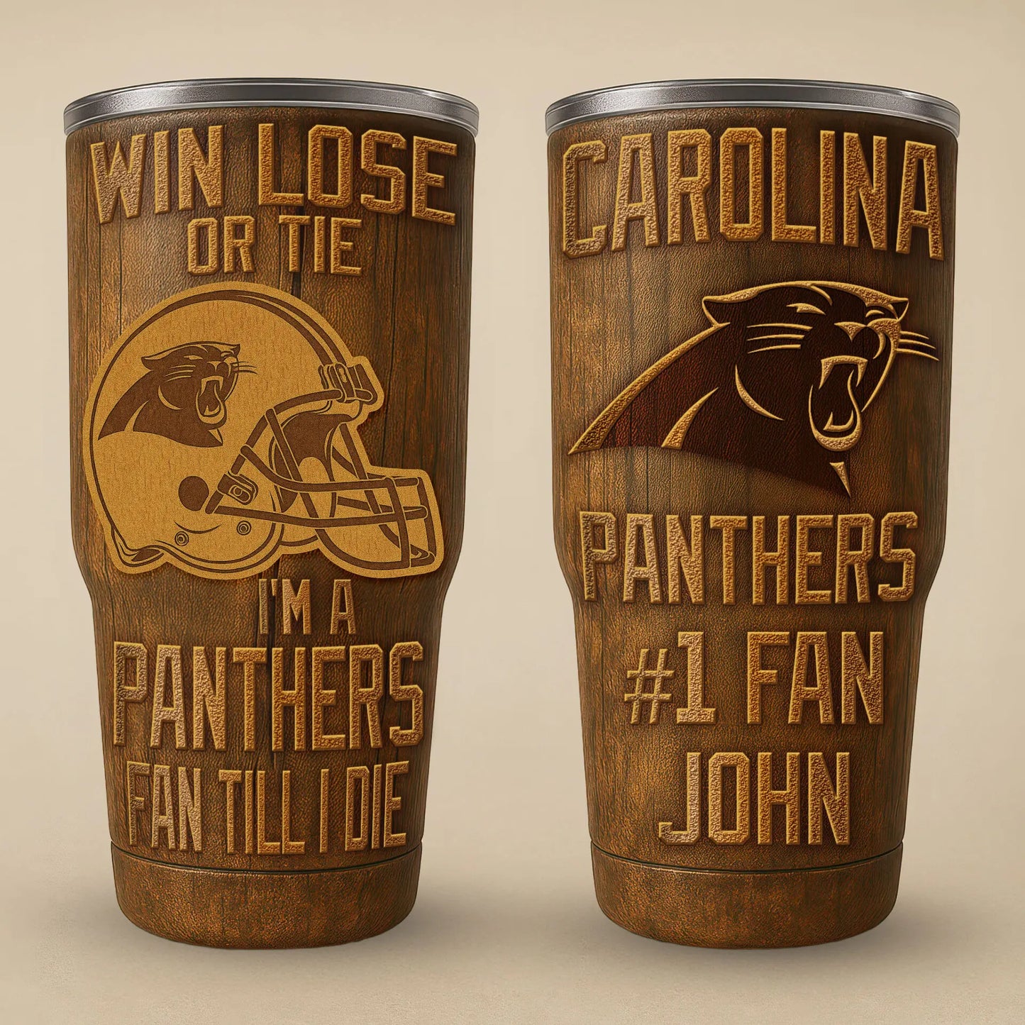 Carolina Panthers | PREMIUM TUMBLER TD – HuddleStyle.com - Image 2