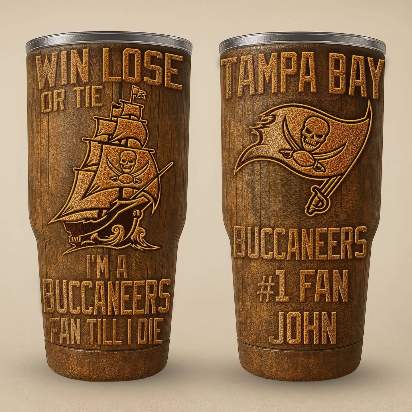 Tampa Bay Buccaneers | PREMIUM TUMBLER TD – HuddleStyle.com - Image 3