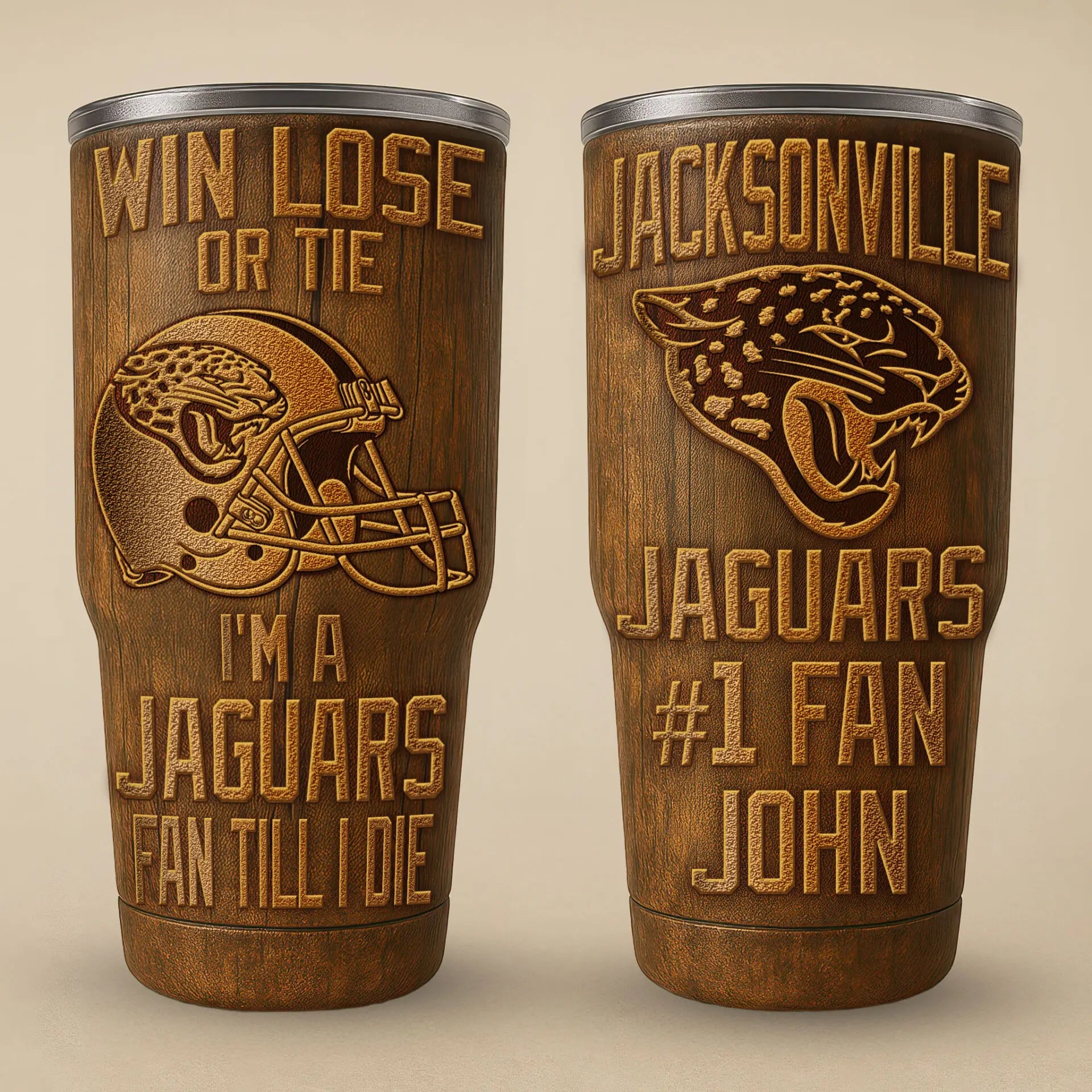 Jacksonville Jaguars | PREMIUM TUMBLER TD – HuddleStyle.com - Image 3