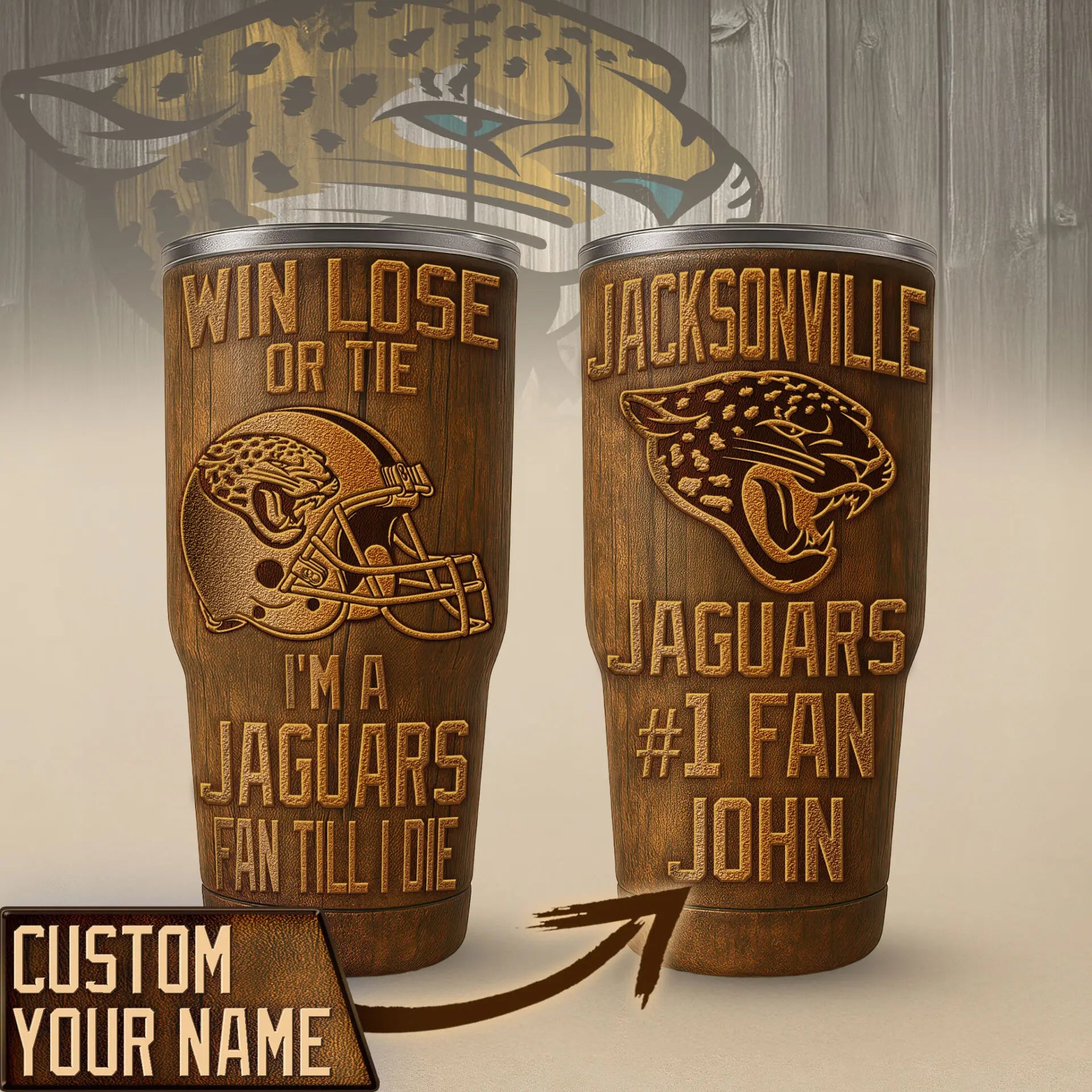 Jacksonville Jaguars | PREMIUM TUMBLER TD – HuddleStyle.com - Main