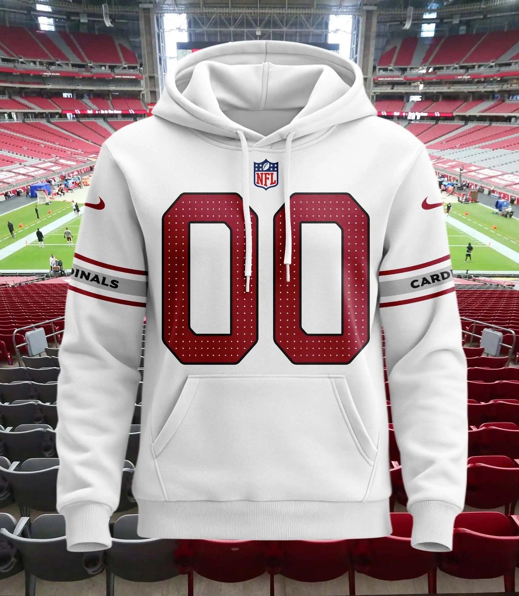 Arizona Cardinals | Hoodie Style Jersey Custom Name And Number – HuddleStyle.com - Image 2