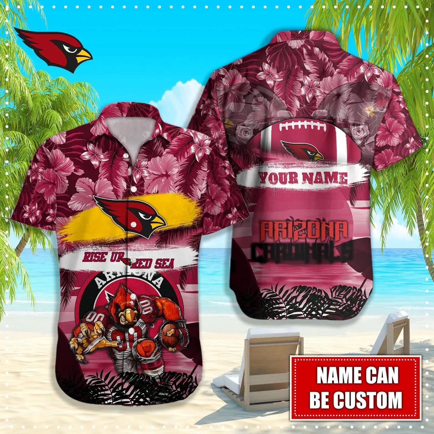 Arizona Cardinals | Hawaii Shirt For Fans, Summer Football Shirt – HuddleStyle.com - Main