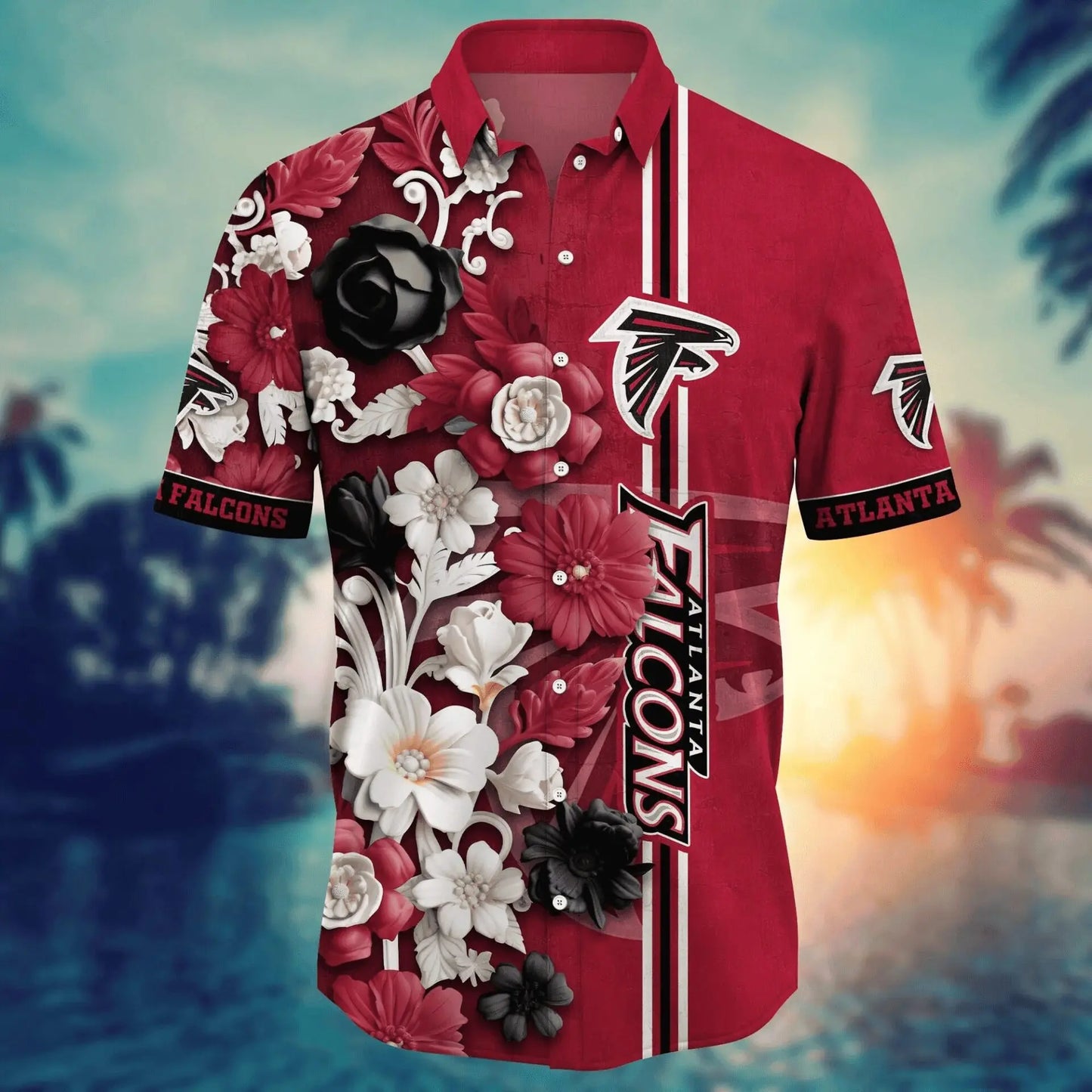 Atlanta Falcons | Hawaii Shirt For Fans, Summer Football Shirt – HuddleStyle.com - Image 3