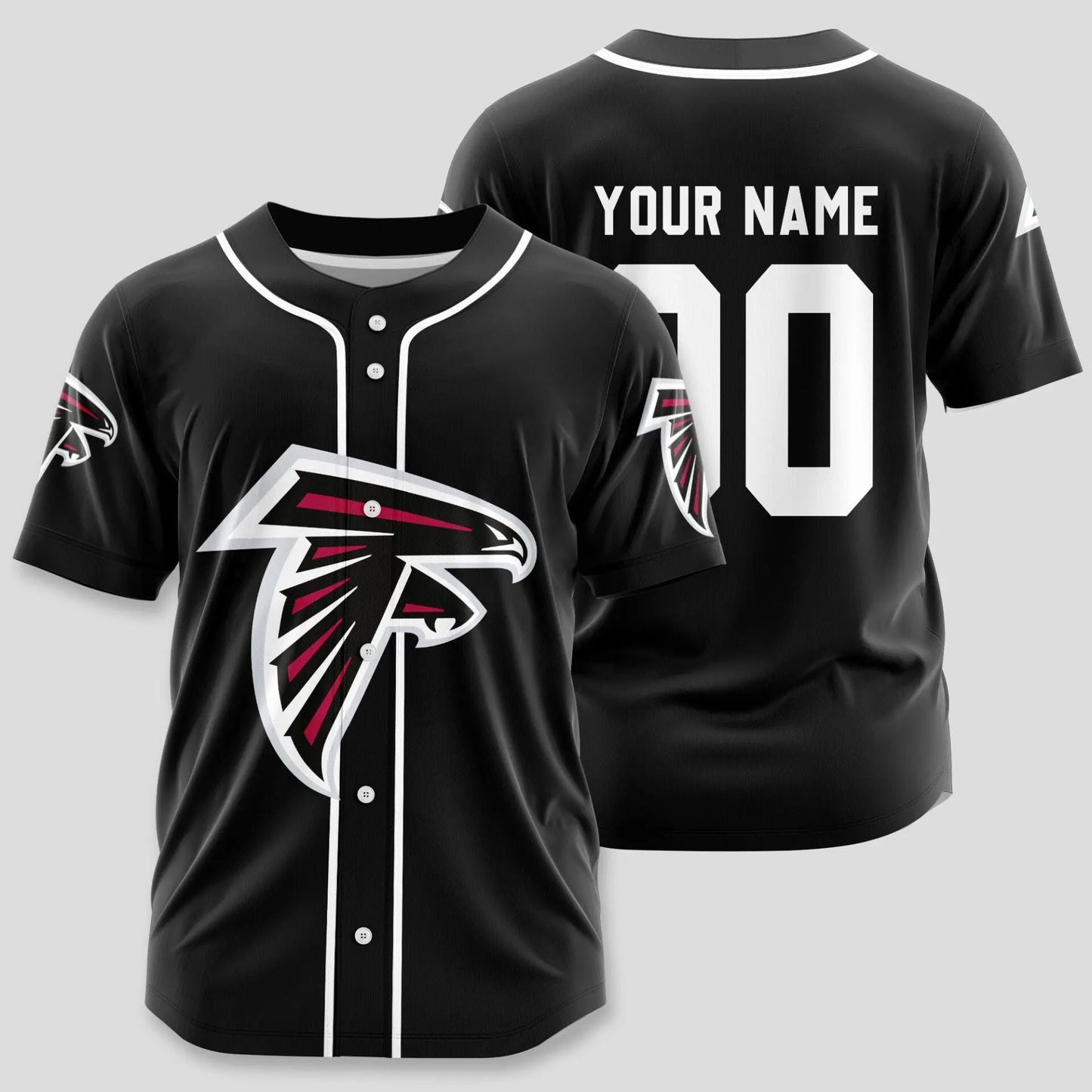 Atlanta Falcons | Classic Baseball Jersey – Customize Your Name & Number, Your Style! – HuddleStyle.com - Image 3