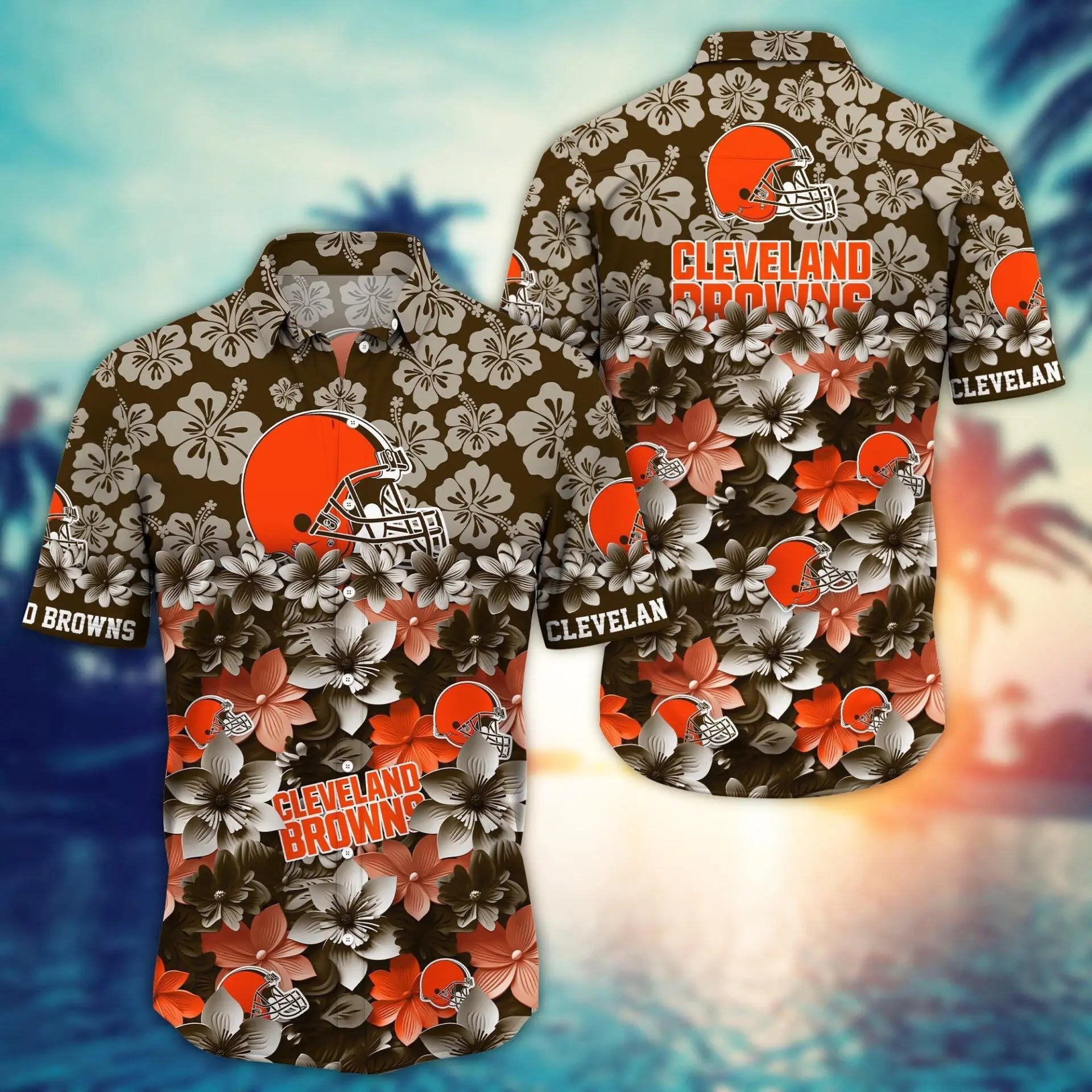 Cleveland Browns | Hawaii Shirt For Fans, Summer Football Shirt – HuddleStyle.com - Image 2