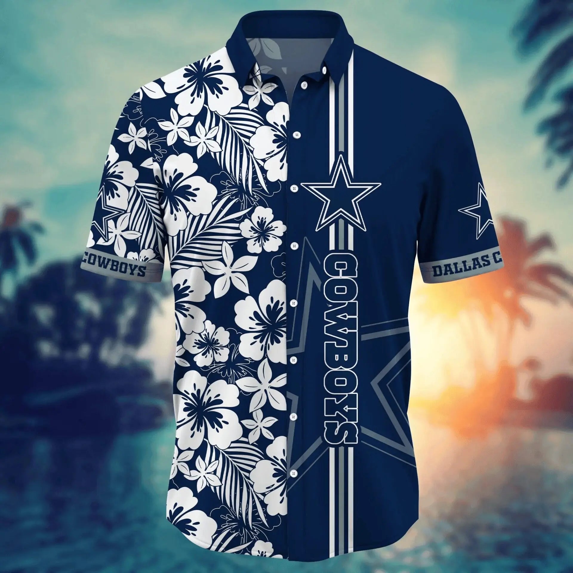 Dallas Cowboys | Hawaii Shirt For Fans, Summer Football Shirt – HuddleStyle.com - Image 2