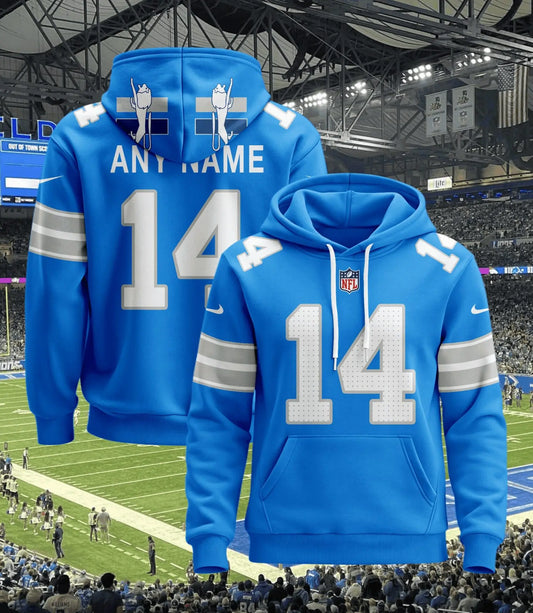 Detroit Lions | Hoodie Style Jersey Custom Name And Number – HuddleStyle.com - Main