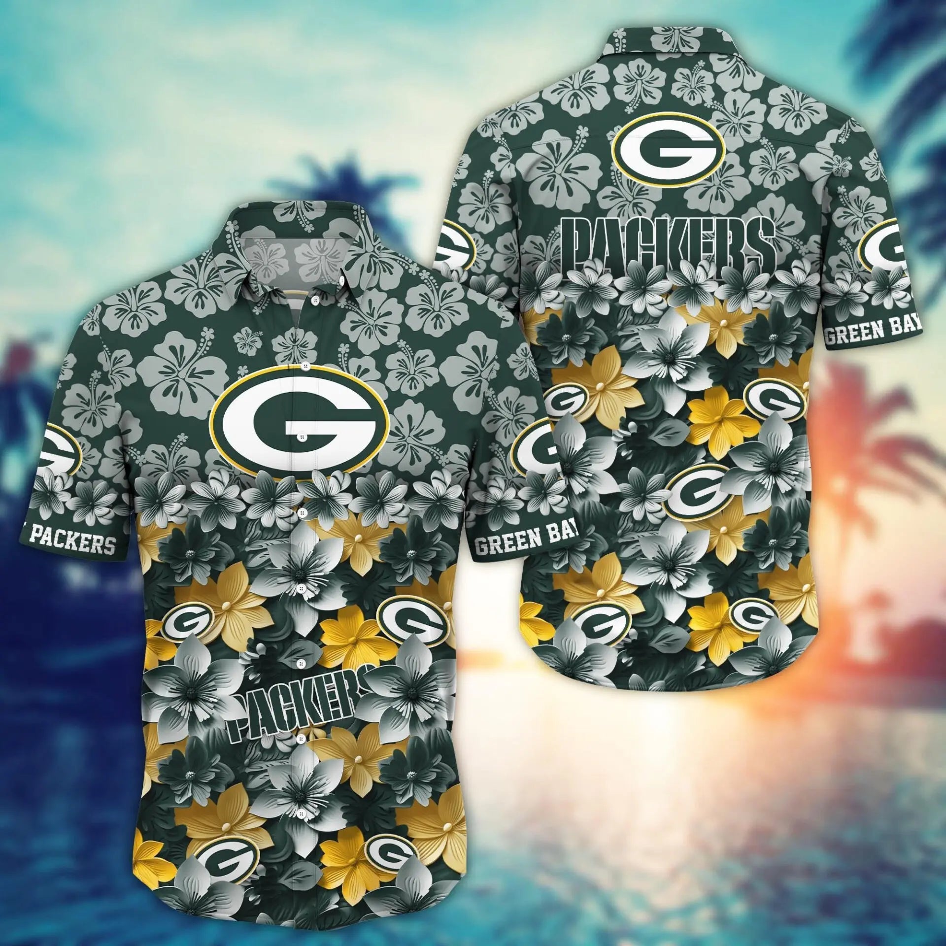 Green Bay Packers | Hawaii Shirt For Fans, Summer Football Shirts – HuddleStyle.com - Image 2